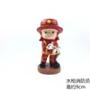 Decoração de bolo de bombeiro decoração caminhão de bombeiros equipe de bombeiros alarme de incêndio menino crianças aniversário acessórios de confeitaria plug-in