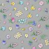 Nuevas pegatinas para uñas Redanco 5D con diseño de concha de flores de primavera, con relieve, tridimensionales, Dr-1002