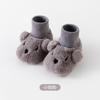 Sapatos de Bebê para Outono e Inverno, Meias para Crianças Pequenas com Forro de Lã, Meias de Bebê Grossas com Desenhos Animados, Sapatos e Meias Quentes Antiderrapantes para Caminhar