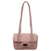 Bolso Cuadrado Pequeño de Moda con Patrón de Lichi y Cierre Elegante, Bolso de Hombro Amarillo Pollito, Bolso de Hombro Versátil Casual
