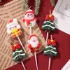 Decoraciones para Pastel de Velas Navideñas 2025 Adornos Árbol de Navidad Hombre Mayor Muñeco de Nieve Fiesta de Nochebuena Decoración para Hornear