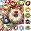 50 Deliciosas Donas Dibujos Animados Infantiles Mascotas Pegatinas Transparentes Decoración Creativa Cuaderno Taza de Agua Pegatinas para Refrigerador