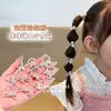 Elástico de Cabelo Infantil Prata com Laço de Pérola para Meninas, Scrunchie Pequeno Doce e Descolado, Elástico de Cabelo para Bebê que Não Danifica o Cabelo, Corda de Cabelo Durável