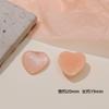 Parche de corazón de melocotón con purpurina de humo de Corea del Sur, accesorios para el cabello hechos a mano, pendientes, pulseras, material al por mayor