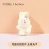 Accesorios pequeños de resina brillante muñeca de oso de cuerpo entero material hecho a mano con pegamento de crema joyería casera caricatura linda