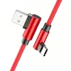 Cable de datos de doble curva cable de datos tipo-c cable de carga rápida de doble curva usb adecuado para apple android cable de carga tipo-c