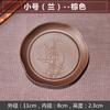 Almohadilla para tetera de arena morada, soporte para olla, tamaño y tamaño pequeño, soporte para olla para burbujas secas, juego de té kung fu, accesorios para bandeja de té pequeña, taza de té, base para tetera