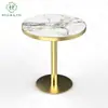 Mesa de Jantar Espessa de Ardósia Anti-Escaldante e Resistente a Altas Temperaturas, Padrão de Mármore Natural de Luxo Leve, Modelo Retangular para Vilas e Hotéis
