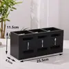 En stock Caja de Almacenamiento de Vajilla de Madera Escritorio de Cocina Cuchara Cuchillo y Tenedor Caja de Almacenamiento de Madera Caja Plana de Vajilla de Madera Maciza
