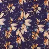 Flor de Magnolia 180g Lana y Seda Engrosada Tela Estampada Otoño e Invierno Capa Base Ropa Interior Térmica de Cuello Alto Ropa