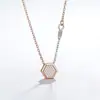 Collar de Clavícula Geométrico Simple Exquisito Nuevo Transfronterizo Europeo y Americano Joyería con Colgante de Lujo Ligero de Alta Gama para Mujer