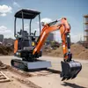 Excavadora Compacta sobre Orugas Puede Instalar Múltiples Accesorios Excavadora Retroexcavadora Agrícola Excavadora Zanjadora para Huertos