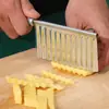 Cuchillo Ondulado Serrado para Patatas de Cocina y Hogar para Cortar Patatas, Rebanador Elegante, Cortador de Patatas, Herramienta para Rebanar Verduras
