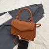 Bolso Bandolera de Hombro Estilo Western con Texto de Color Sólido Bolso Cuadrado Pequeño de Viaje Otoño e Invierno 2023 Bolso Pequeño Portátil Popular para Mujer Este Año