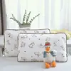 Funda de almohada de gasa arrugada de algodón puro para bebé y niños, funda individual para almohada, funda interior para núcleo de almohada de estudiante, guardería, bebé