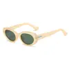 Gafas de Sol Hip Hop de Marco Pequeño de Personalidad GM para Mujer Verano Protectoras UV Tendencia ins Retro Cóncavas Elásticas Gafas de Sol Spice Girls-