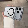 Gama alta 18 colores nuevos adecuados para iPhone 18 Pro Max, funda de teléfono magnética transparente tipo hielo, cubierta protectora anticaída Apple 17