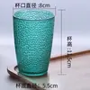 Taza de Agua Transparente de Plástico para PC de Colores con Puntos Resistente a Caídas Engrosada para Barra KTV Taza de Bebida Acrílica Taza de Cerveza
