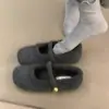 Zapatos de felpa de una sola pieza para mujer, zapatos retro Mary Jane, tendencia 2026, nuevo estilo de invierno, zapatos cálidos de una sola hebilla, zapatos peludos, zapatos de algodón