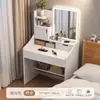 Tocador pequeño, tocador moderno simple para dormitorio, para apartamentos pequeños, nuevo modelo 2026, mesa de maquillaje simple para viviendas de alquiler