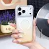 Funda para iPhone 18 Pro con diseño de onda y rizo, tacto de piel, degradado, absorción magnética, a prueba de caídas, airbag, adecuada para funda de teléfono Apple 18pro