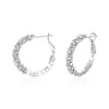 Pendientes de Aro Grandes Únicos de Plata Rota Dorada para Mujer, Lujo Ligero, Pendientes de Gama Alta, Pendientes Nuevos Populares