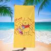 Toalla de Playa de Dibujos Animados de Winnie the Pooh para Nadar en el Mar, Toalla de Baño de Dibujos Animados de Secado Rápido y Absorbente, Linda y Personalizada Especial para Bañarse