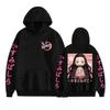 Comercio Exterior Nuevo Demon Slayer Espada de Exterminio de Fantasmas Sudadera con Capucha Forrada de Polar con Estampado para Parejas