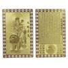 Cartão Dourado Cobre Puro Fabricante Fornece Vários Cartões de Buda, Cartões Talismã da Paz, Sessenta Signos do Zodíaco, Cartões de Proteção Tai Sui e Cartões da Fortuna