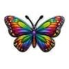 Amuletos de Mariposa de PVC de Colores para Zapatos al por Mayor Decoraciones para Zapatos Impresas en UV Accesorios de Decoración DIY para Bolsos de Playa