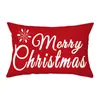 Almohada de cintura con estampado de dibujos animados navideños 2024shopee, decoración navideña transfronteriza, funda de almohada para el hogar, sala de estar