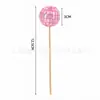 Decoração de Bolo Bola Espelhada Refletiva Amazon Transfronteiriça Plug-In Bola de Espelhos com Palito de Madeira Bola de Decoração de Festa Atacado