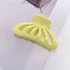 Presilhas de Cabelo Transfronteiriças Fofas e Doces Coroa Dopamina Presilhas de Garra Acrílico Brilhante Presilhas de Tubarão Cor Sólida Presilhas de Cabelo