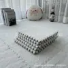Alfombra para Dormitorio y Sala de Estar, Resistente a las Manchas y Fácil de Cuidar, Manta de Mesita de Noche, Alfombra Cuadrada, Gruesa Alfombrilla de Espuma para Dormir y Sentarse en el Suelo