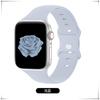 Adequado para Pulseira Apple Watch Pulseira de Silicone para Apple Watch Cor Pura Pulseira iWatch Fivela Borboleta Fivela de Oito