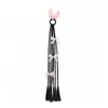 Peluca de mariposa con cuerda para el cabello para niña, trenza torcida, banda de goma, lazo de cola de caballo alta, accesorios para el cabello