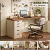 Combinación de escritorio y estantería para apartamentos pequeños, escritorio de computadora para dormitorio 2026 con cajones, tocador, escritorio de escritura, escritorio para estudio en casa