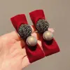 Horquilla de lazo para mujer, perla, diamante, bola, pinza de pico de pato, clip para flequillo roto, clip lateral, clip para patillas laterales, tocado