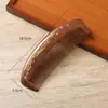 Peine de Sándalo Negro Dorado Pintado Arte de Laca Hecho a Mano Peine de Madera Cabello Suave Peine de Madera Especial para Mujeres con Logo Grabado Regalo