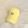 Boné de Baseball com Proteção Solar para Casal com Bordado de Gato, Chapéu Simples Casual com Proteção Solar para Primavera e Verão Feminino