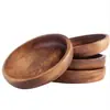 Posavasos de Madera Posavasos de Cerveza Posavasos para Taza de Café Doméstico Posavasos para Bebidas Tapete para Té Platillo de Madera Maciza Aislante Redondo