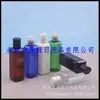 Botella cuadrada azul con tapa de presión 100ml, botella cuadrada transparente con tapa de rosca, botella de detergente, botella de medicina líquida 100ML, botella de champú