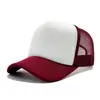 Gorra de Malla Esponjosa Logo Impreso Personalizado Multicolor Exportación Protección Solar Gorra de Béisbol Gorra Publicitaria Sombrero de Voluntario