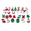 Enfeites de resina de Natal Papai Noel fofo boneco de neve paisagem em miniatura materiais DIY decorações de mesa de escritório