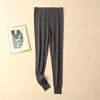 Pantalones de Seda de Morera y Lana Gruesos de Cintura Media para Hombre Otoño e Invierno Pantalones Cálidos Leggings Pantalones de Otoño Pantalones de Algodón Resistentes al Frío