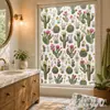 Impressão UV adesivo de vidro fosco Flor de cacto e grama Padrão decorativo para janela atacado