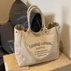 Bolso Tote para Mujer 2024 Nuevo Gran Capacidad Bolso de Viaje Otoño e Invierno Bolso de Hombro Versátil Lienzo Ins Bolso de Viaje