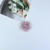 Estilo Francés Primavera Nuevo Hecho a Mano Organza 6cm Tela Flor de Rosa Tridimensional Pasador para el Cabello Flor para Zapatos Accesorios