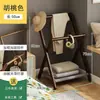 Perchero plegable de pie con cabecero para apartamentos pequeños, estante de almacenamiento temporal para ropa y pantalones para dormir por la noche