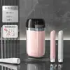 ETRAVEL Viaje Fácil Mini Taza para Artículos de Tocador Caja Portátil para Guardar Artículos de Tocador Taza Multifuncional para Enjuague Bucal Taza para Cepillo de Dientes